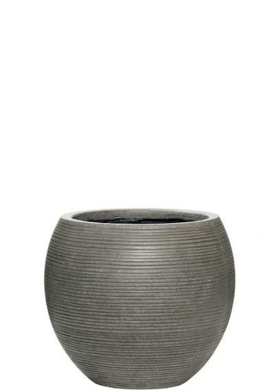 Grijze ronde pottery pot