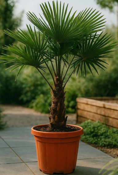 Trachycarpus fortunei-gartenpflanze