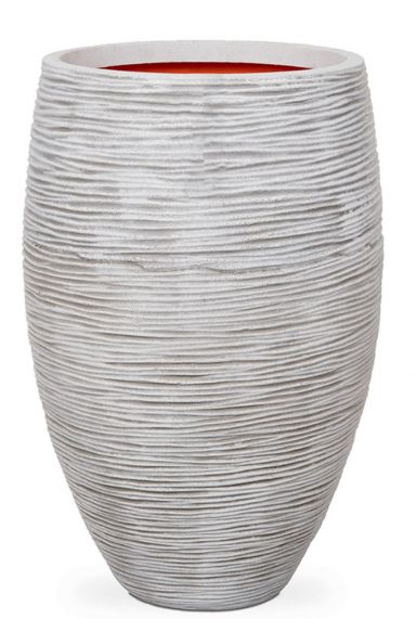Capi Nature Rib NL vase weiss hoch