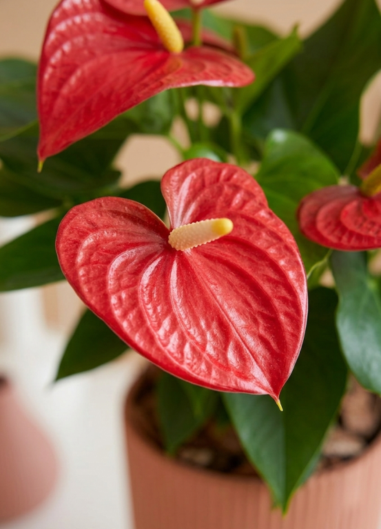Anthurium rote Blume
