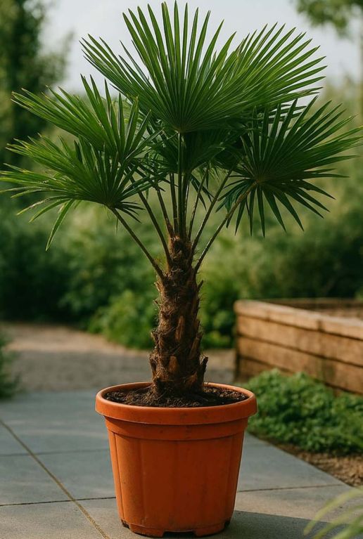 Trachycarpus fortunei-gartenpflanze