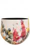 Lammie floral white bloempot