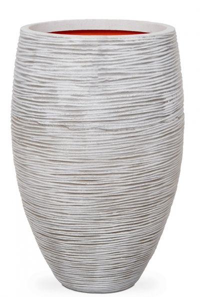Capi Nature Rib NL vase weiss hoch